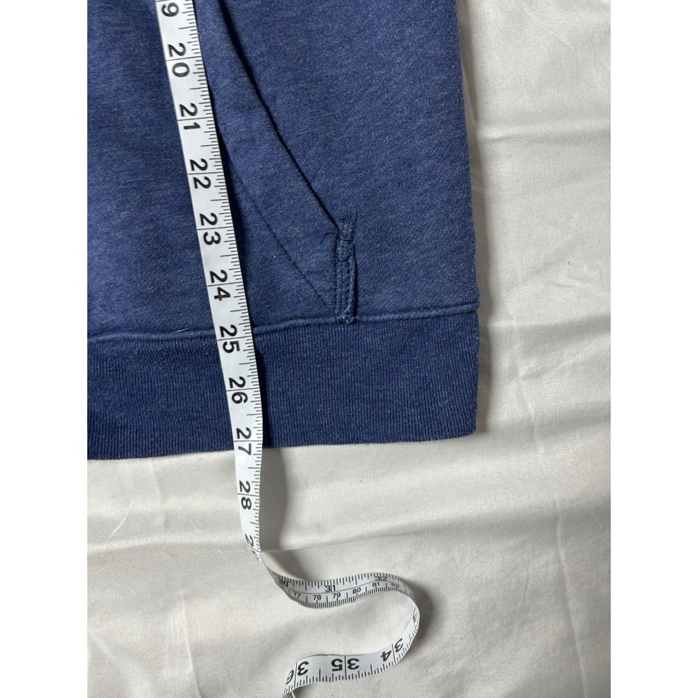 Abercrombie & Fitch Mens Full Zip Hoodie Blue Applique Logo Sweatshirt Medium - Picture 9 of 13